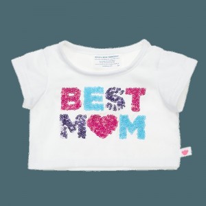 Build A Bear Best Mum Sequin Tee Magliette | XDHMU1057