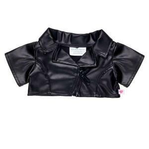 Build A Bear Black Faux Leather Jacket Abiti | WJMFQ8123