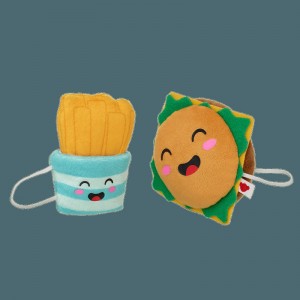 Build A Bear Cheeseburger and Fries Wristie Duo San Valentino | NFZVP6517
