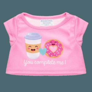 Build A Bear Coffee & Donut T-Shirt San Valentino | HCKUF3107