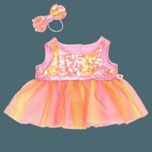 Build A Bear Fancy Sequin Dress Vestito | WXUTJ1048