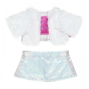 Build A Bear Faux Fur Sequin Skirt Outfit Abiti | BWQUG8549