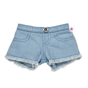 Build A Bear Frayed Denim Shorts Pantaloni | HKNZB7043
