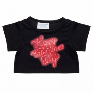 Build A Bear Happy San Valentino Neon Shirt San Valentino | QGMXH9068