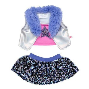Build A Bear Iridescent Vest & Sequin Skirt Set Abiti | BRWXH3618
