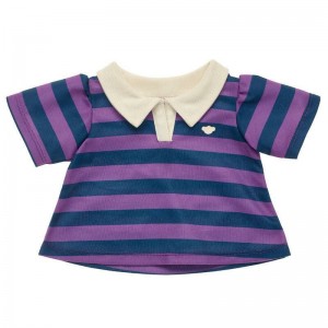 Build A Bear Navy and Purple Stripe Polo Dress Vestito | LNWGA1645