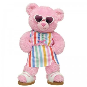 Build A Bear Pink Cuddles Teddy Bear Summer Outfit Gift Set Divertimento estivo | MXAGH4610