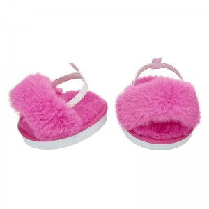 Build A Bear Pink Fuzzy Slippers Pigiami e biancheria intima | YQZHM0265