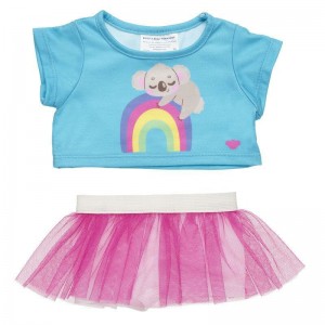 Build A Bear Rainbow Koala Skirt Set Abiti | IRHXB6978