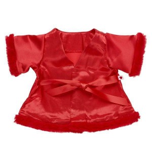 Build A Bear Red Fuzzy Robe Abiti | ZLKQP1683