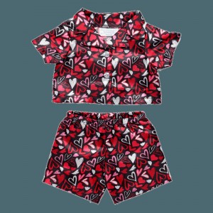 Build A Bear San Valentino Hearts Satin PJ Set Pigiami e biancheria intima | TBZFW9713