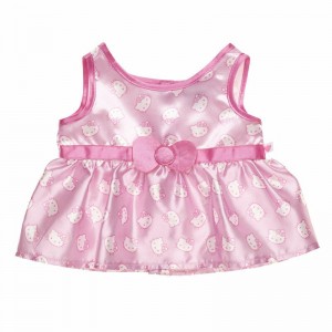 Build A Bear Sanrio® Hello Kitty® and Friends Iridescent Pink Valentine's Day Dress Vestito | MLUHE7561
