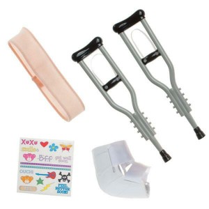 Build A Bear Silver Crutches Set Regali di pronta guarigione | CIXLQ0791