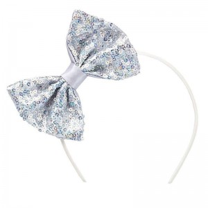 Build A Bear Silver Sequin Bow Headband Cappelli e copricapi | PNTQE9206
