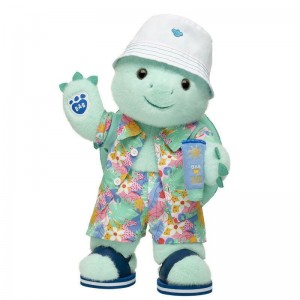 Build A Bear Snappy Sun Turtle Animali di peluche Beach Day Gift Set Divertimento estivo | QUZSP6170