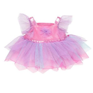 Build A Bear Sparkly Pink Flower Dress Vestito | AQVHB7904
