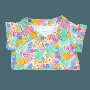 Build A Bear Tropical Button Up Shirt Divertimento estivo | DHWQV9574